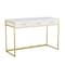 Martha Stewart 19.75 in. D X 47.25 in. W X Engineered Wood, Steel, White/Polished Brass ZG-ZP-028-WH-GLD-MS - alternate 8